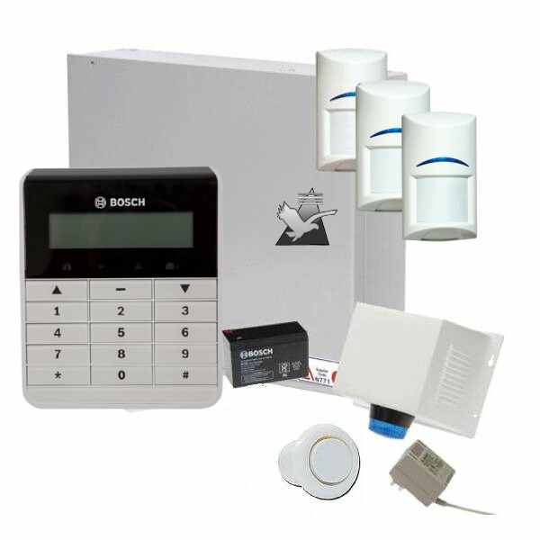 Bosch Solution 2000 Alarm System with 3 x Gen 2 Quad Detectors+ Text Code pad-Bosch-CTC Communications