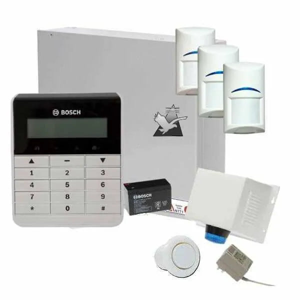 Bosch Solution 2000 Alarm System with 3 x Gen 2 PIR Detectors+ Text Code pad