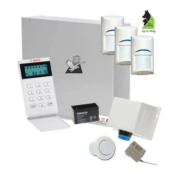 Bosch Solution 2000 Alarm System with 3 x Gen 2 Tritech Detectors+Icon Codepad