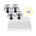 Uniview CCTV Kit, 4 Channel Network Recorder, 4 x 6MP Turret Cameras, UNVESK46T4WN-1TBLWHT