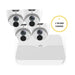 Uniview CCTV Kit, 4 Channel Network Recorder, 4 x 6MP Turret Cameras, UNVESK46T4WN-1TBLWHT