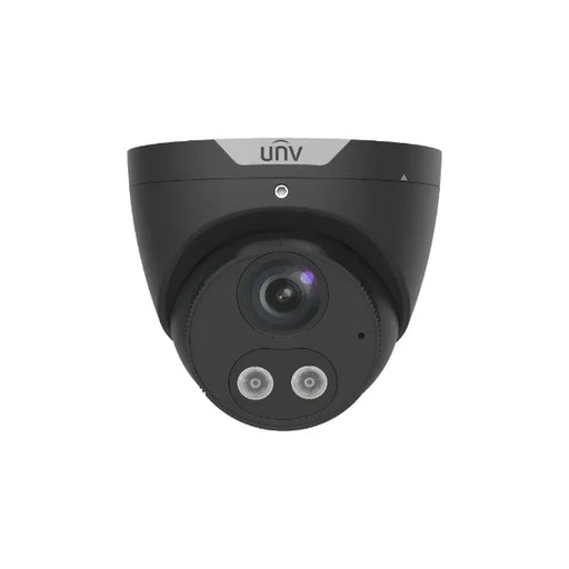 Uniview 8MP Turret Security Camera Fixed Lens,Built-in Mic and Speaker, Black, IPC3618SB-ADF28KMC-I0-BK