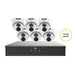 Uniview CCTV Kit, 8 Channel Network Recorder, 6 x 6MP Turret Cameras,UNVP1K66T8BN-4TBLWHT