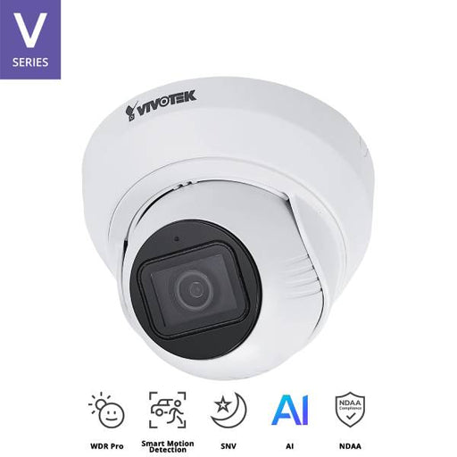 Vivotek Turret Security Camera 5MP Fixed Lens, IT9389-H-V2