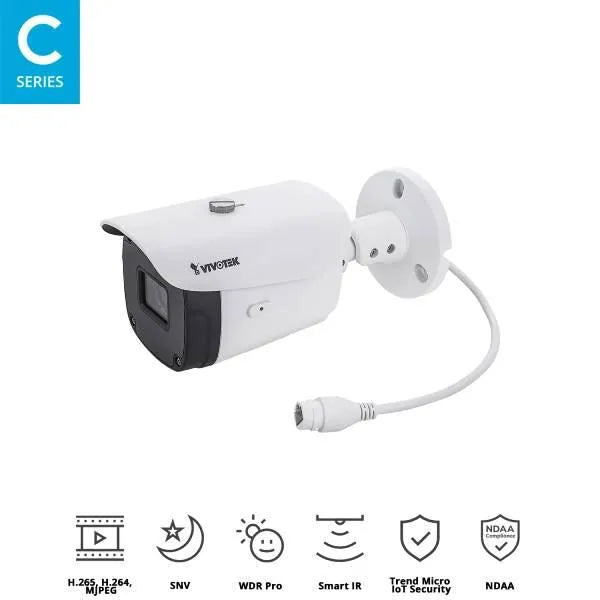 Vivotek Bullet Security Camera 5MP, IB9388-HT