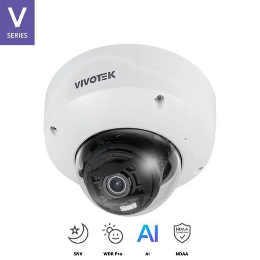 Vivotek Dome Security Camera 5MP Motorised Lens, FD9187-HT-V3