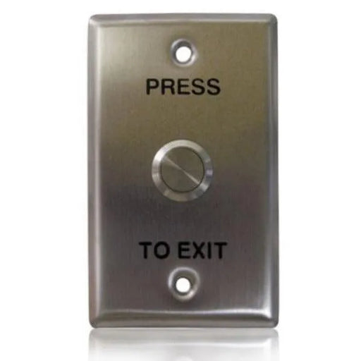 Smart WEL1910 Large Press-to-Exit Button Switch, All Stainless Steel, IP65 Momentary
