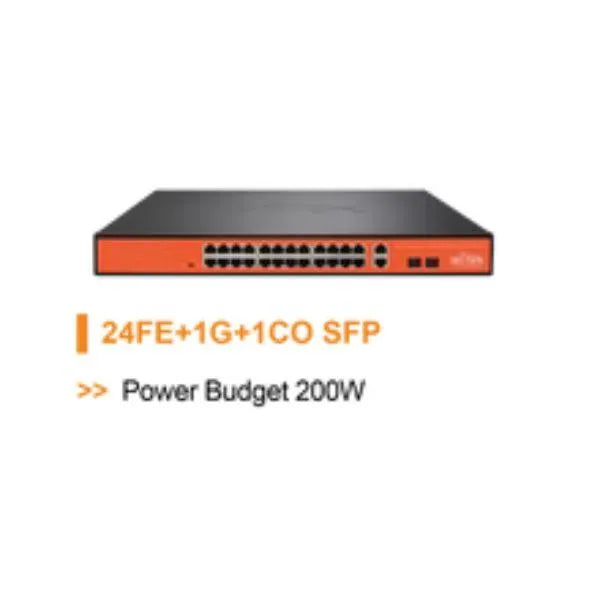 Wi-TEK Economic 24 Ports Poe Switch