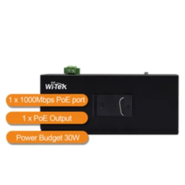 Wi-TEK 2 Ports UPS POE Injector Switch, WI-PS302G-UPS