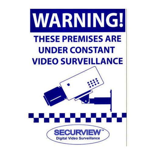 Warning Sign - A4 Size Blue Print on Corflute-Signs-CTC Communications