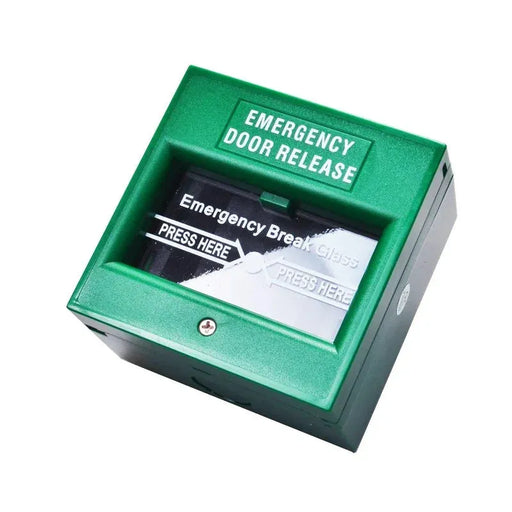 X2 Door Exit Breakglass - Green, DPDT, Screw Terminals, X2-EXIT-028
