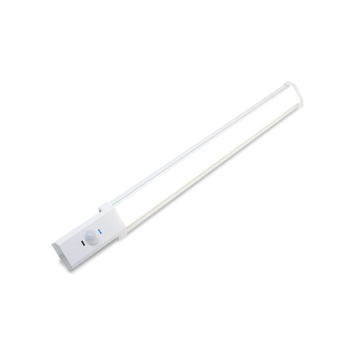 Night Sabre NS-45PAW PoE Security Light with Red/Blue Strobe Alarm – White (Discreet Linear LED Security Light)