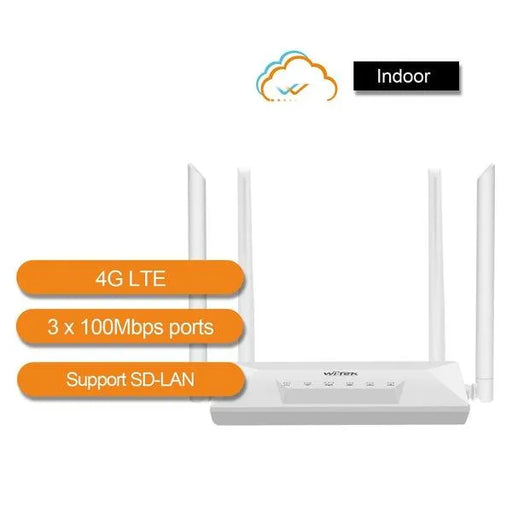 CAT4 4G transform to Wi-Fi (2.4G 300Mbps) and wired network, WI-LTE300 V2