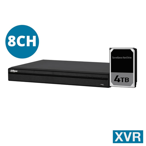 Dahua 8ch XVR with 4TB HDD installed, DH-XVR5108HS-4KL-I3-4TB-Network Video Recorder-Dahua-CTC Communications
