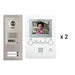 Aiphone GT-2V3 2 Apartment Multi Tenant 3.5" Video Intercom System Set(GT-1M3)
