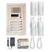 Aiphone GT-4H 4 Apartment Multi Tenant Audio Handset Intercom System Set(GT-1D)