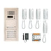 Aiphone GT-5H 5 Apartment Multi Tenant Audio Handset Intercom System Set(GT-1D)