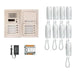 Aiphone GT-9H 9 Apartment Multi Tenant Audio Handset Intercom System Set(GT-1D)