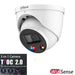 Dahua 6MP TIOC 2.0 Active Deterrence Turret Fixed Camera, DH-IPC-HDW3649H-AS-PV-ANZ