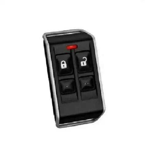 Bosch Black remote control rfkf-fbs with lock and unlock symbols on a white background