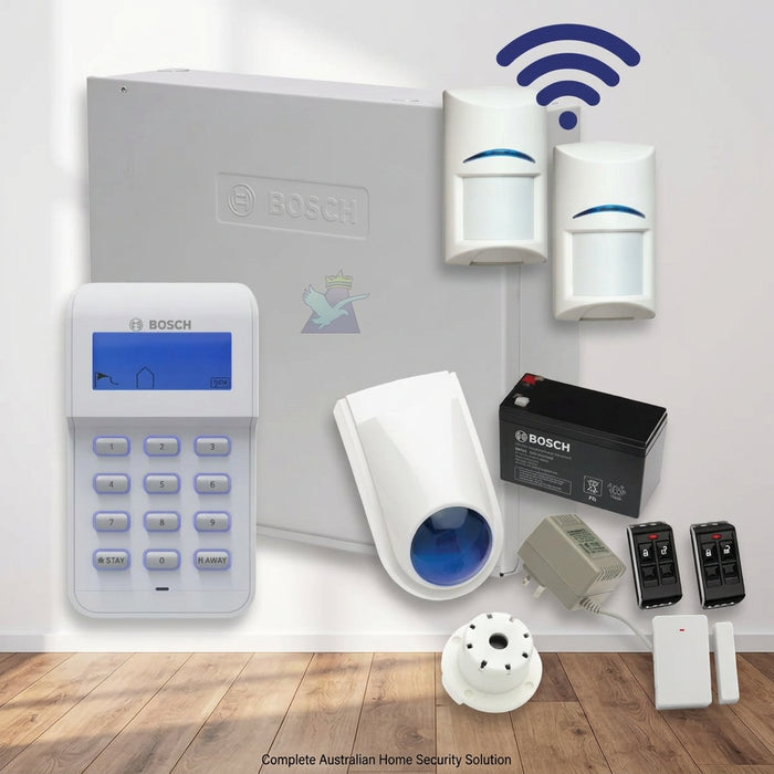 Bosch Solution 3000 Alarm System, Icon Code Pad, Wireless Detector Kit