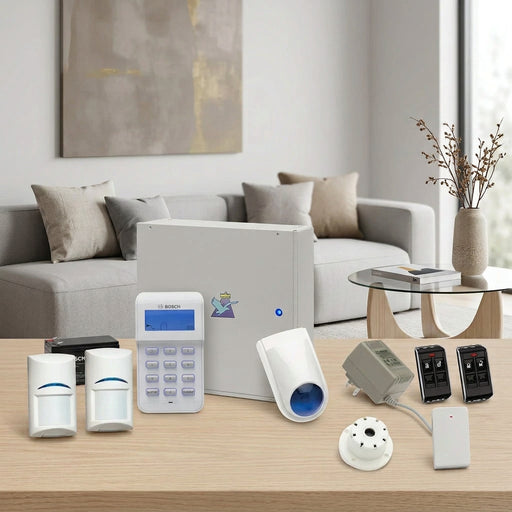 Bosch Solution 3000 Alarm System with 2 x Wireless Tritech detectors+ Icon Code pad + Deluxe Remote Kit