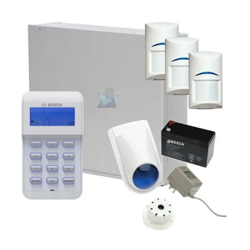 Bosch Solution 2000 Alarm System with 3 x Quad Detectors+Icon Codepad