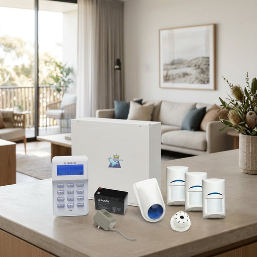 Bosch Solution 3000 Alarm System, 3 x Quad Detectors + Icon Code pad