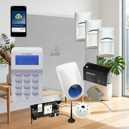 Bosch Solution 3000 Alarm System with 3 x Detectors+ Icon Code pad+GSM Module