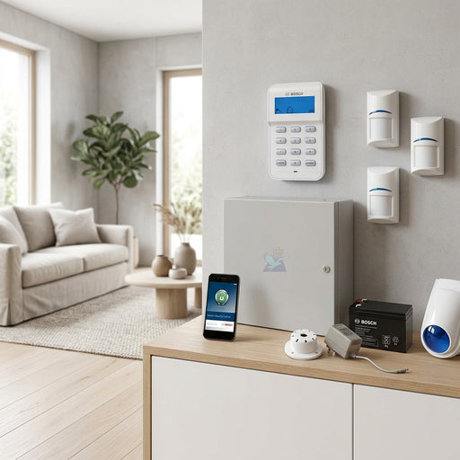 Bosch Solution 3000 Alarm System with 3 x Gen 2 PIR Detectors+ Icon Code pad+IP