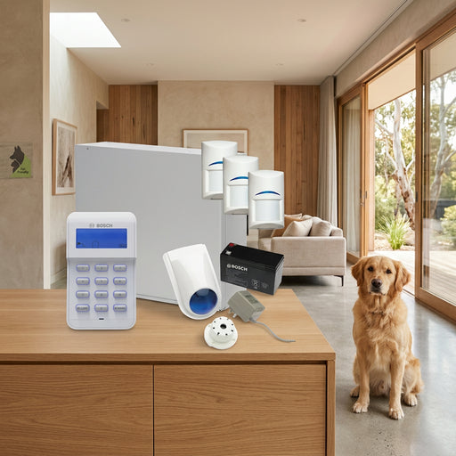Bosch Solution 2000 Alarm System with 3 x Gen 2 Tritech Detectors+Icon Codepad
