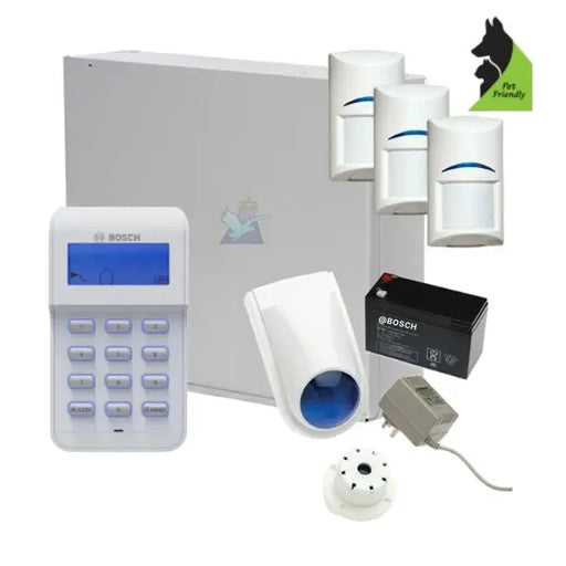 Bosch Solution 2000 Alarm System with 3 x Gen 2 Tritech Detectors+Icon Codepad