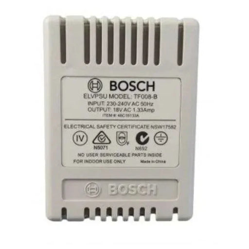 Bosch TF008-B 18VAC 1.33A three-wire alarm transformer plug pack