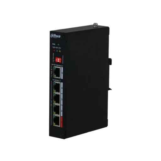 Dahua DH-PFT1500 5-Port PoE Extender with 4-Port PoE Out and 1-Port PoE In