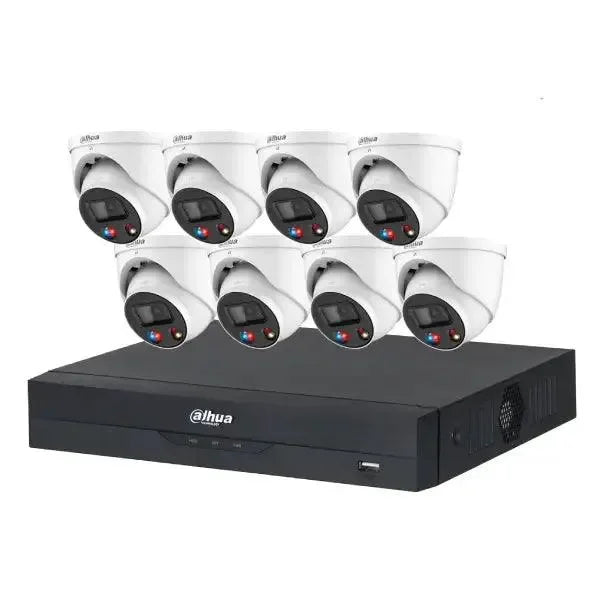Dahua 6MP CCTV KIT 8 CH NVR, 8 X TIOC Turret Cameras