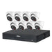 Dahua 6MP CCTV KIT 8 CH NVR, 8 X TIOC Turret Cameras