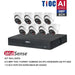Dahua 6MP CCTV KIT 8 CH NVR, 8 X TIOC Turret Cameras