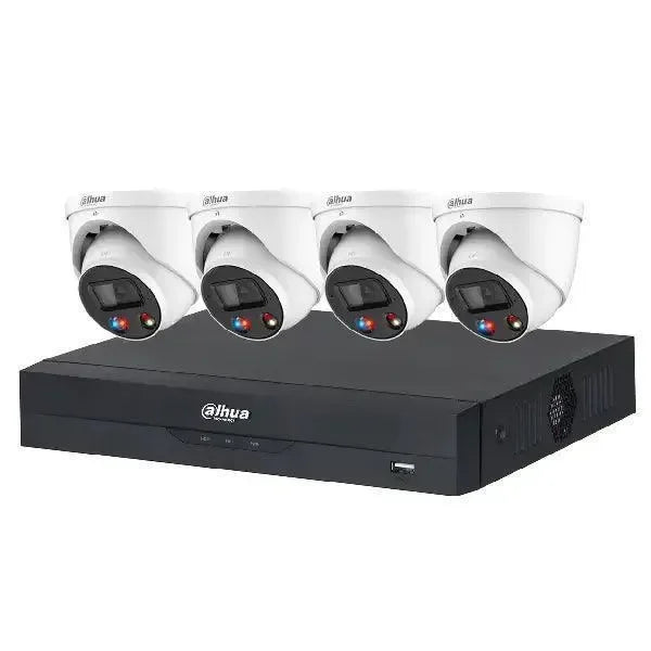 Dahua 6MP CCTV KIT 4 CH NVR, 4 X TIOC Turret Cameras