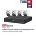Dahua 8MP CCTV KIT 8 CH NVR, 4 X TIOC Turret Cameras