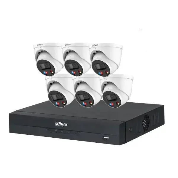 Dahua 6MP CCTV KIT 8 CH NVR, 6 X TIOC Turret Cameras