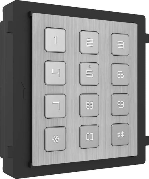 Hikvision DS-KD-KP/S 2nd Gen Intercom Keypad Module, IP65, 12VDC, Stainless Steel
