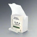 CP32W Resettable “Emergency Door Release” Text Break Glass (BGA) White 1x DPDT Output Standard BGA Surface Mounted