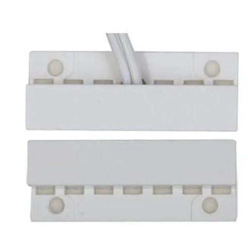 TANE FM‑106‑WH Surface Mount Magnetic Reed Switch, White Plastic, Normally Open Contact, 21 mm Gap