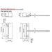 TANE FM‑106‑WH Surface Mount Magnetic Reed Switch, White Plastic, Normally Open Contact, 21 mm Gap