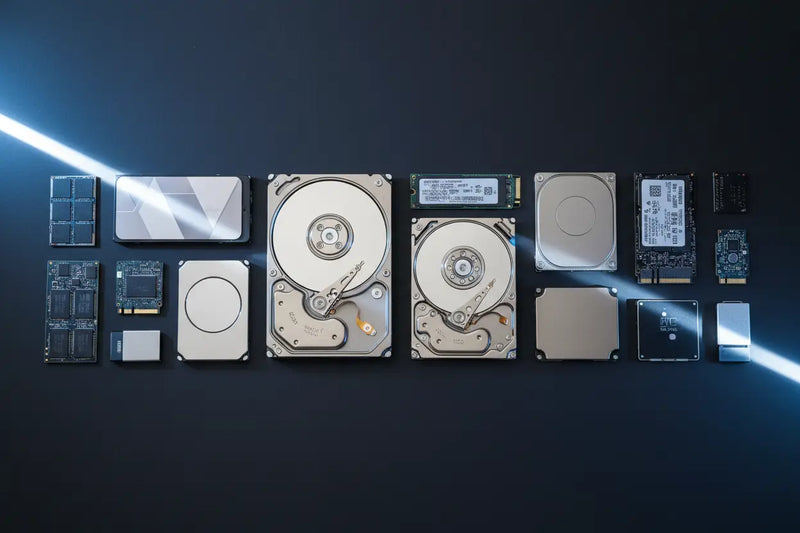 Collection of Hard Drives, various sizes