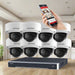 Hikvision CCTV Kit, AcuSense, 8 x 8MP Dome (Mic), 8CH NVR with 4TB HDD