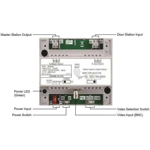 Aiphone Long Range Distance Adaptor For JP & JM series , JPW-BA