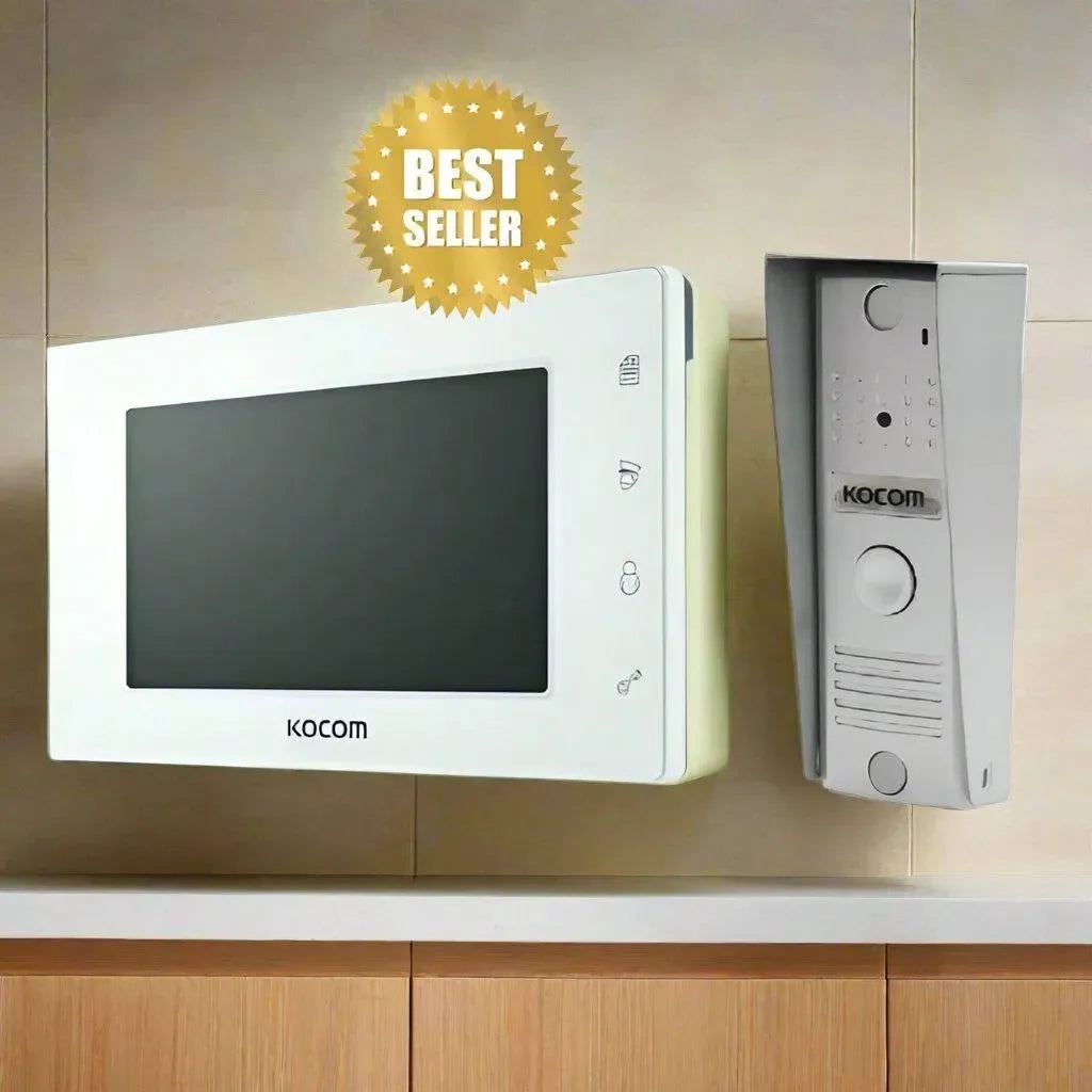 Kocom Video Intercom Kit with Ultra Slim Monitor, KOCKCVD504BMD1+MC20D1