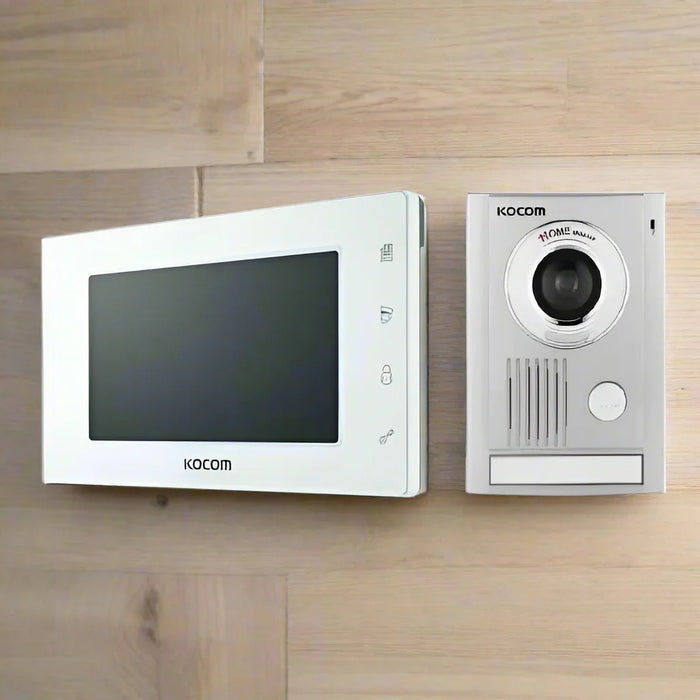 Kocom Video Intercom Kit Ultra Slim Monitor, KOCKCVD504WM+KCMC30(D1)