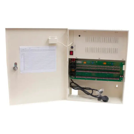 Patriot W-DC12-24A 12V DC 24A wall mount power supply with 32 protected outputs